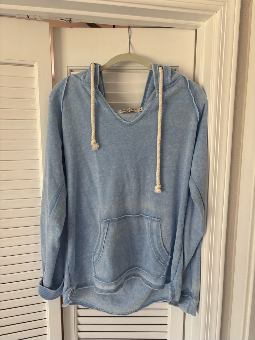 Chance or Fate Light Blue Hooded Pullover